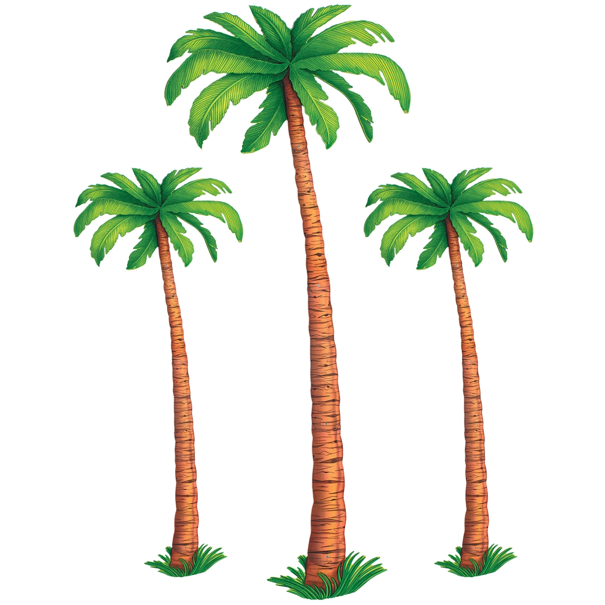 Beistle 56099 2-4 & 1-6 ft. Jointed Palm Trees