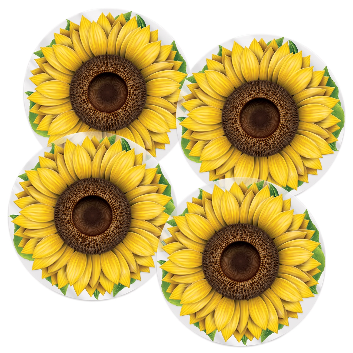 Beistle 53983 Plastic Sunflower Placemats