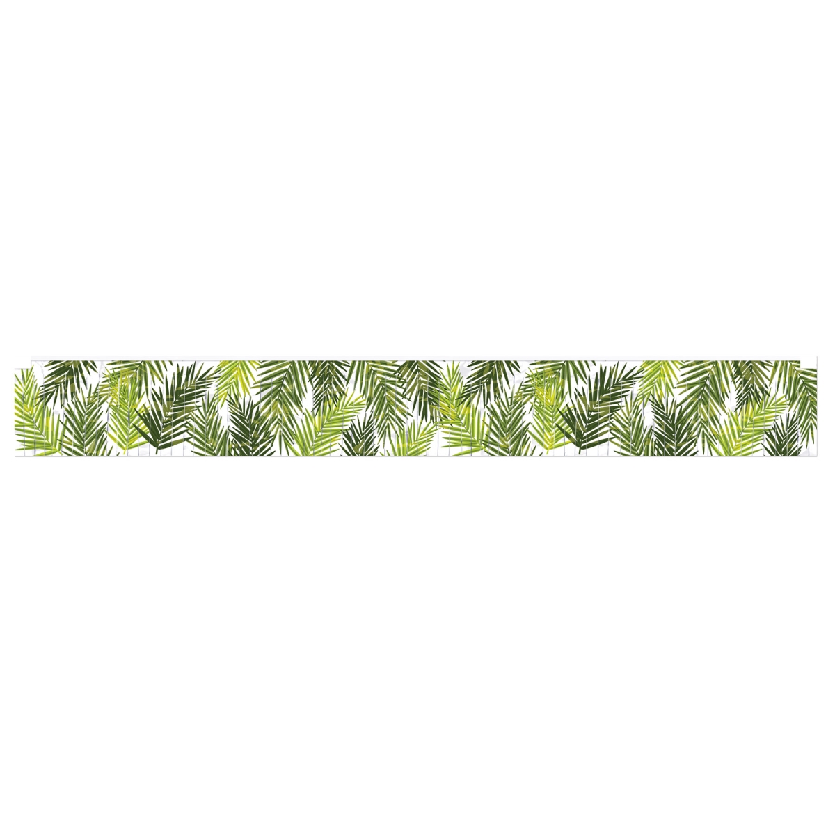 Beistle 53991 7.5 x 5 ft. Metallic Palm Leaf Fringe Banner