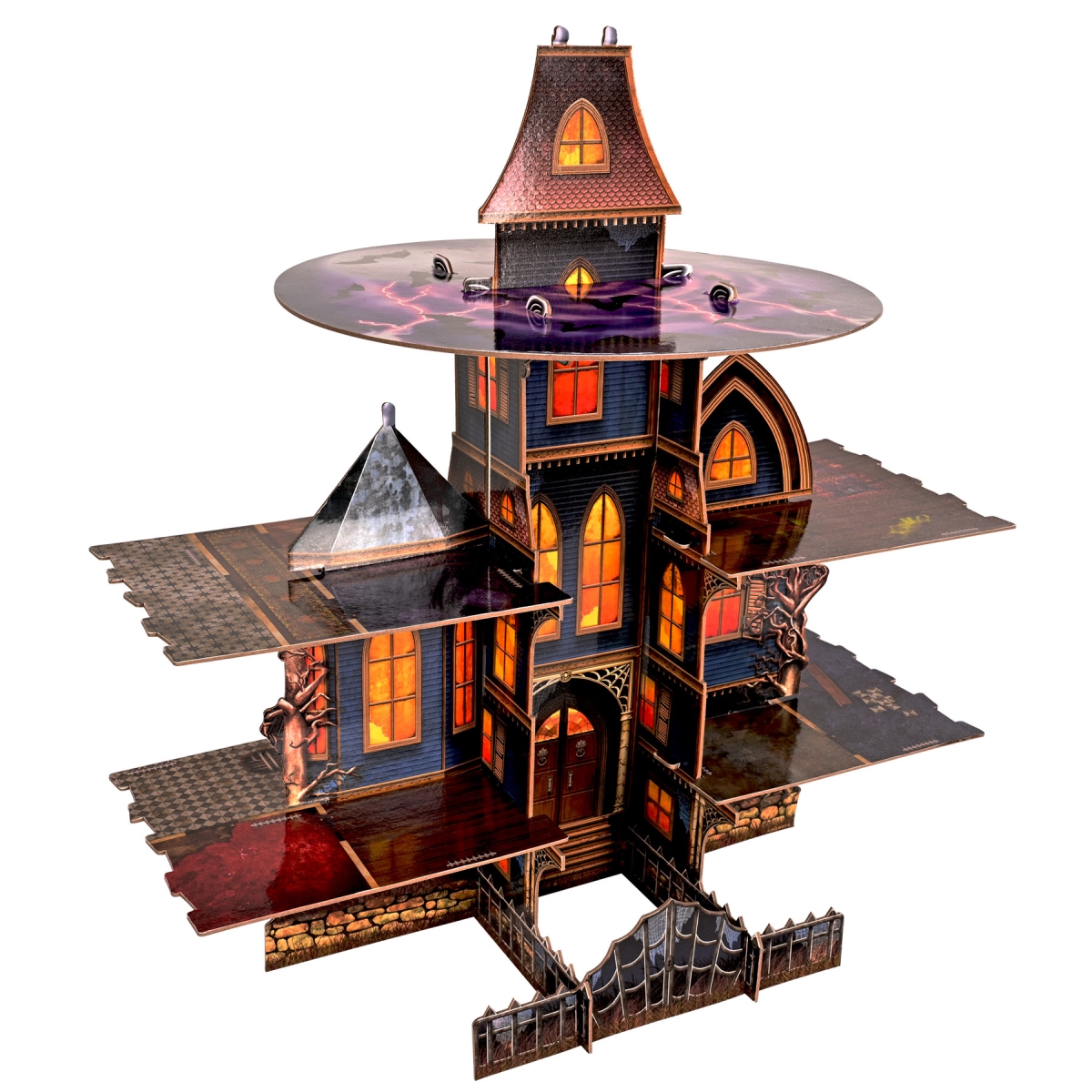 Picture of Beistle 493 Haunted House Cupcake Stand for Party Supplies & Decorations
