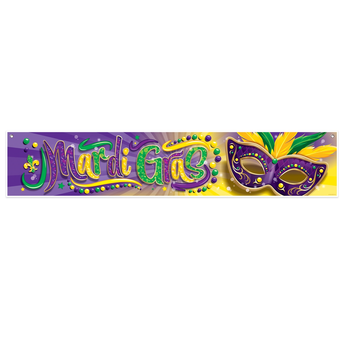 Picture of Beistle 52318 Mardi Gras Banner