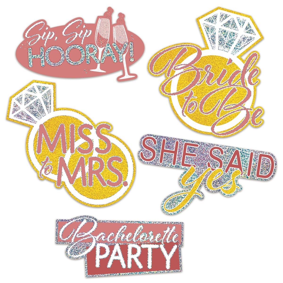 Beistle 56016 Bachelorette Cutouts for Party