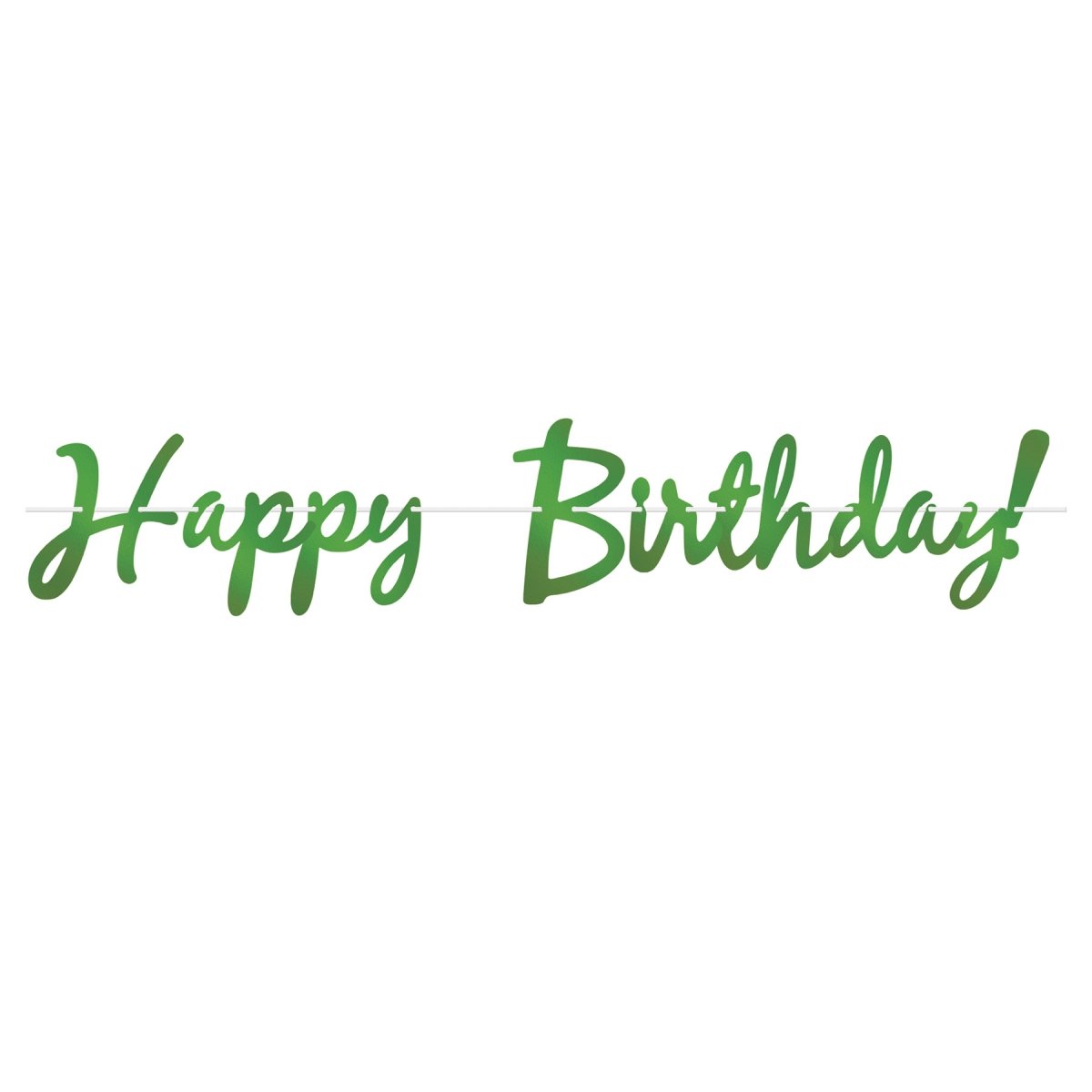 Picture of Beistle 53385-G 9 x 5 ft. Happy Birthday Foil Streamer&#44; Green