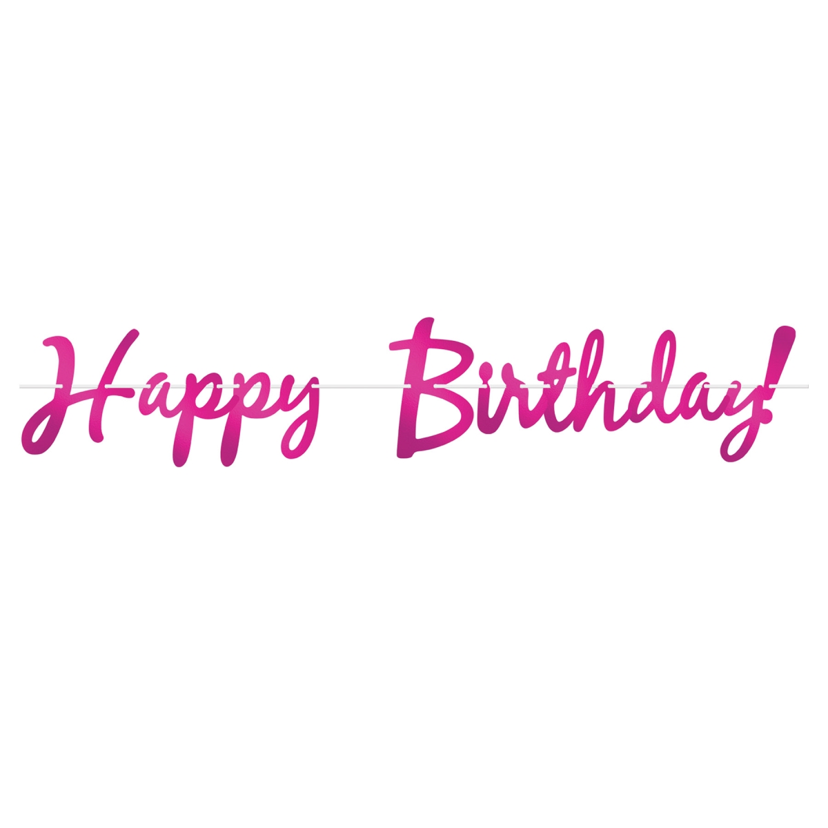 Picture of Beistle 53385-C 9 x 5 ft. Happy Birthday Foil Streamer