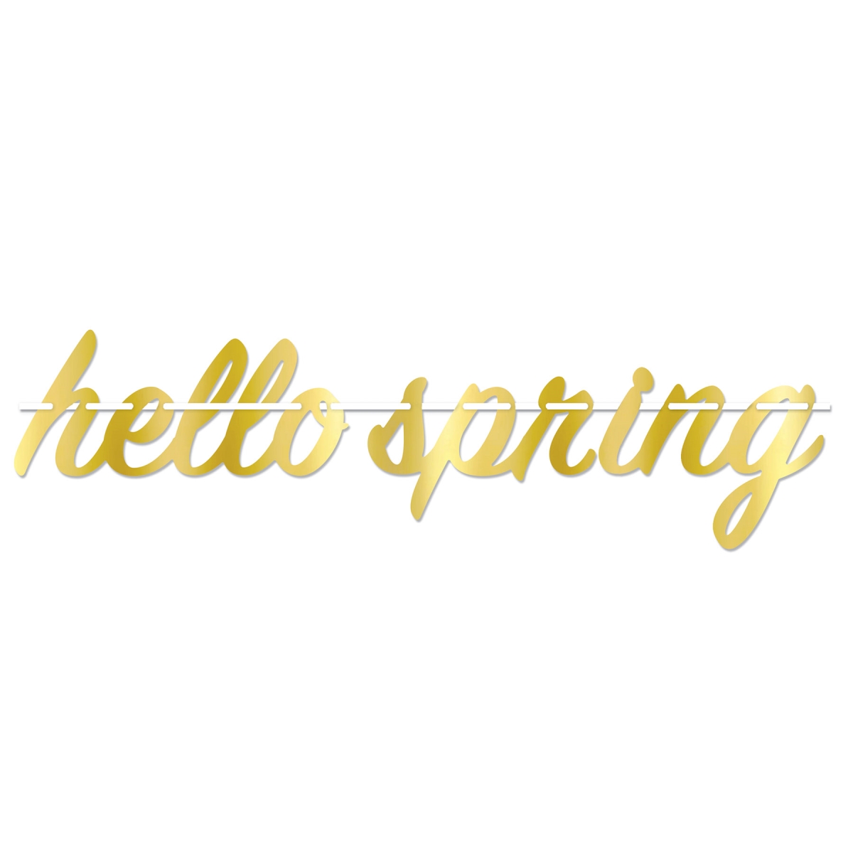 Picture of Beistle 56050 5.75 x 26 in. Hello Spring Foil Streamer