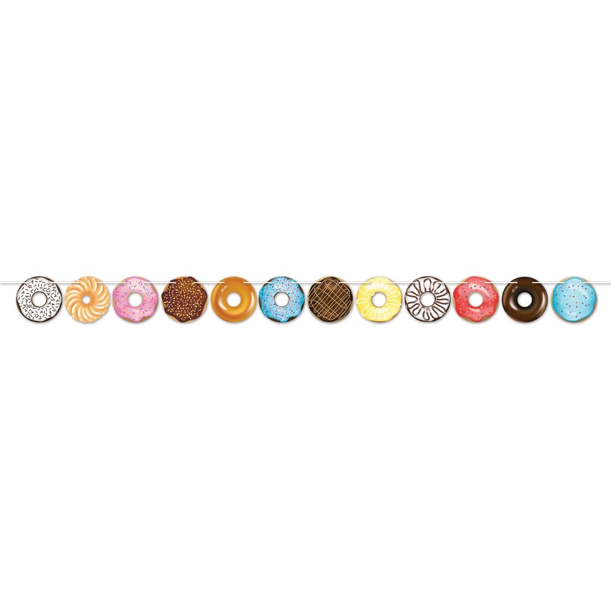 Picture of Beistle 56054 6 x 7 ft. Donut Party Streamer