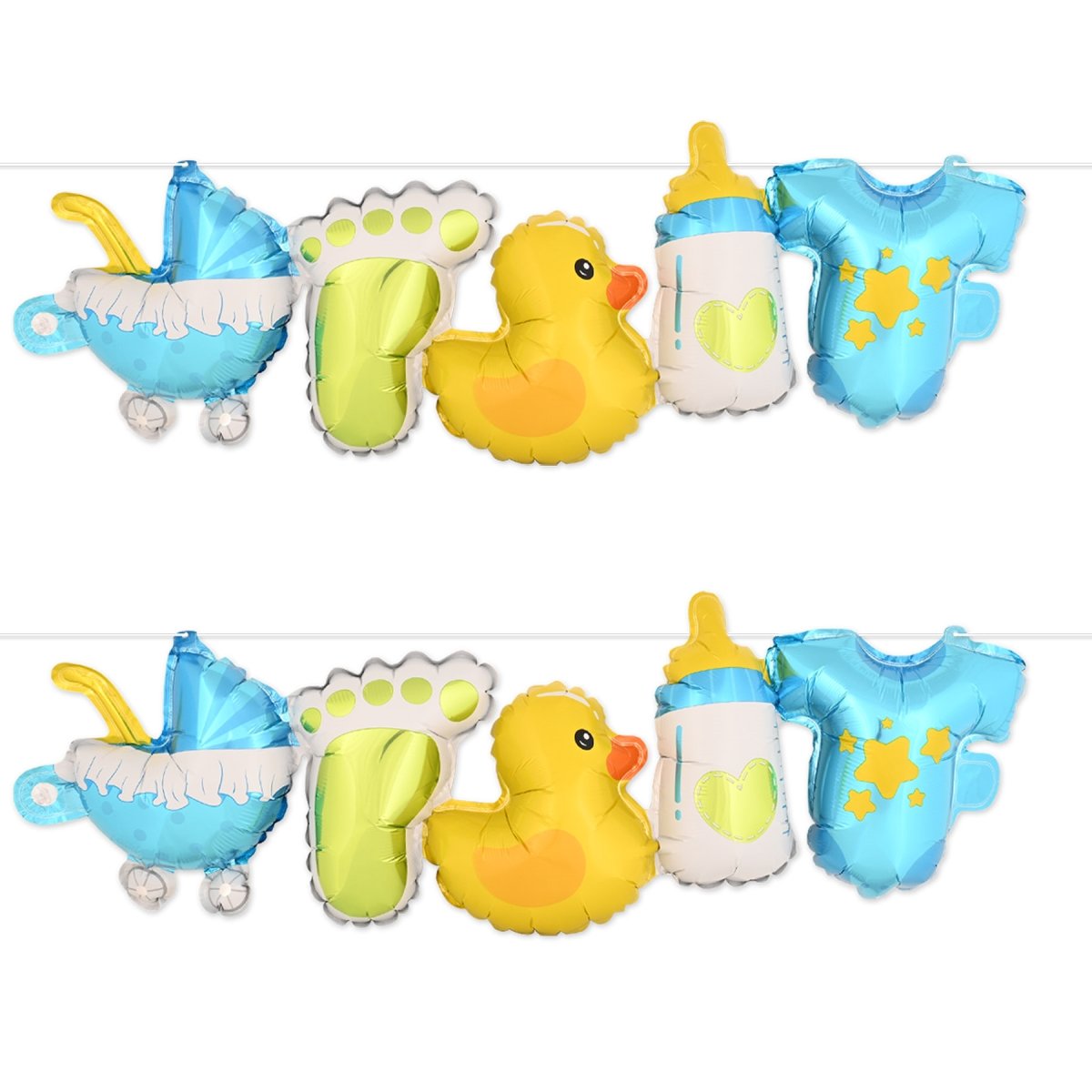 Picture of Beistle 56065 Baby Boy Balloon Party Streamers