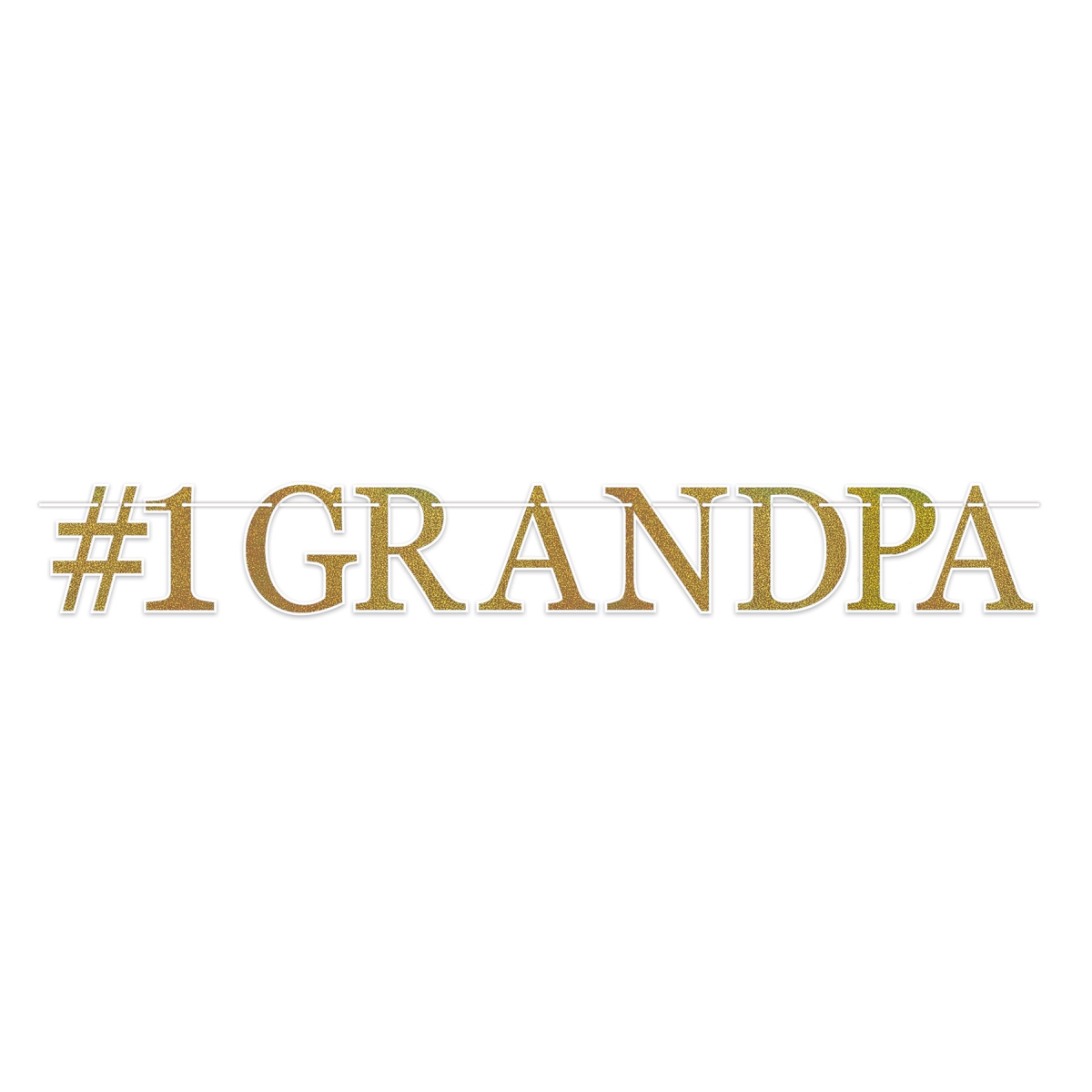 Picture of Beistle 56055 6.25 x 4 ft. 6 in. No.1 Grandpa Party Streamer