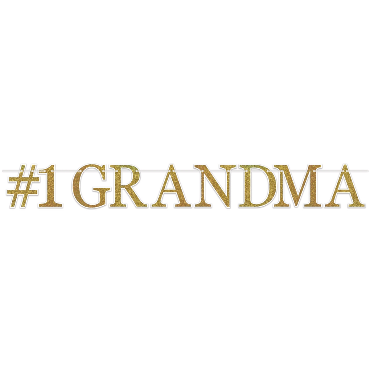 Picture of Beistle 56059 6.25 x 4 ft. 9 in. No.1 Grandma Party Streamer
