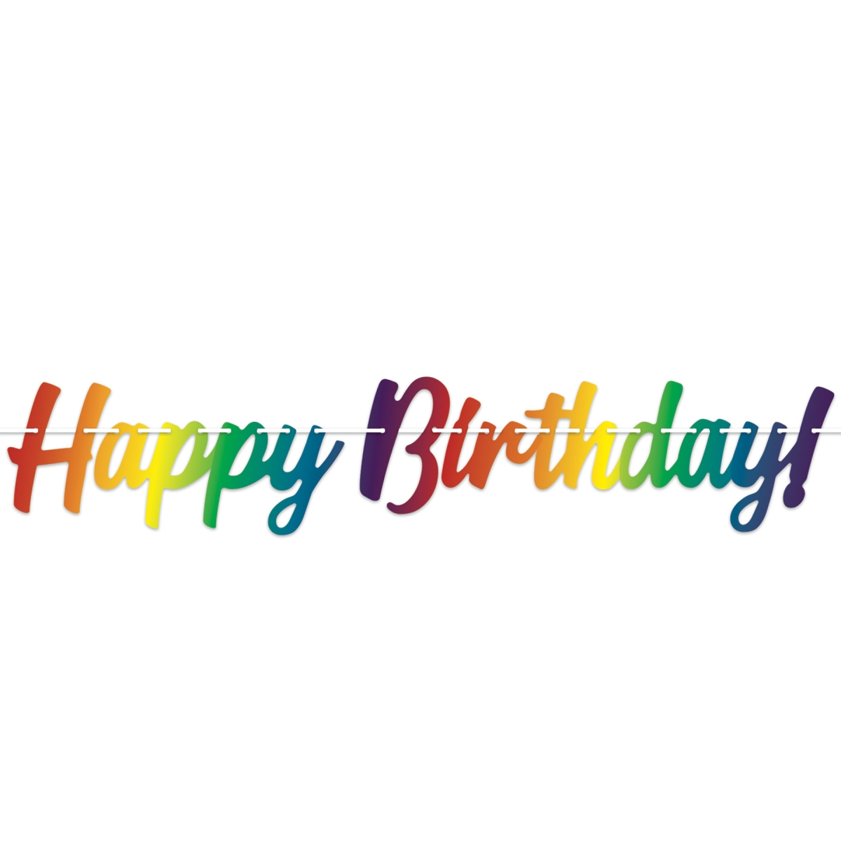 Picture of Beistle 56068 8.5 x 4 ft. Happy Birthday Party Streamer