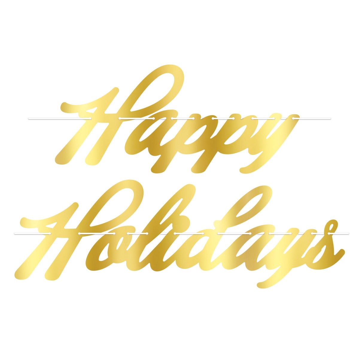 Picture of Beistle 20907 8 x 4 ft. Happy Holidays Foil Streamer