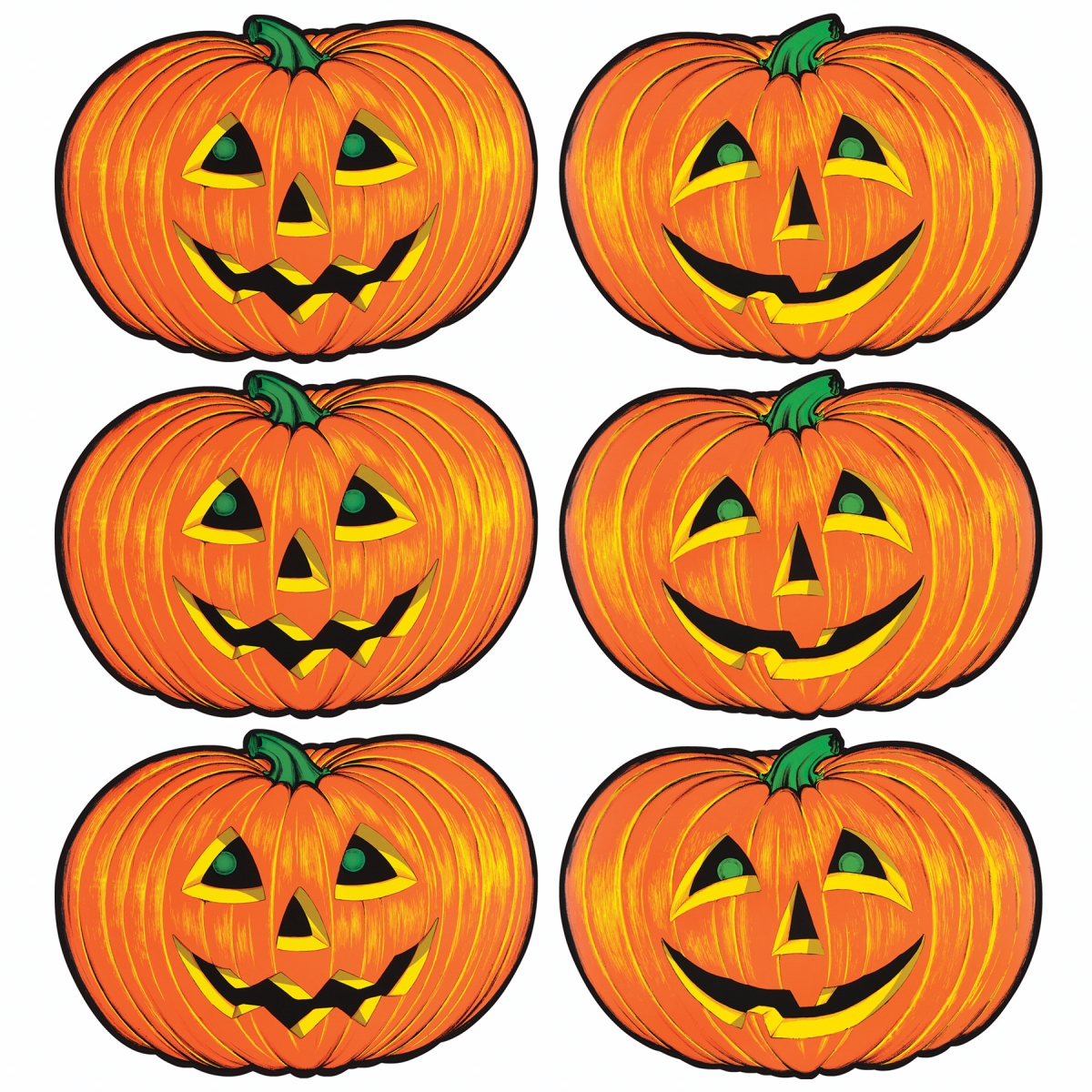 Picture of Beistle 944 Jack-O-Lantern Cutouts for Party