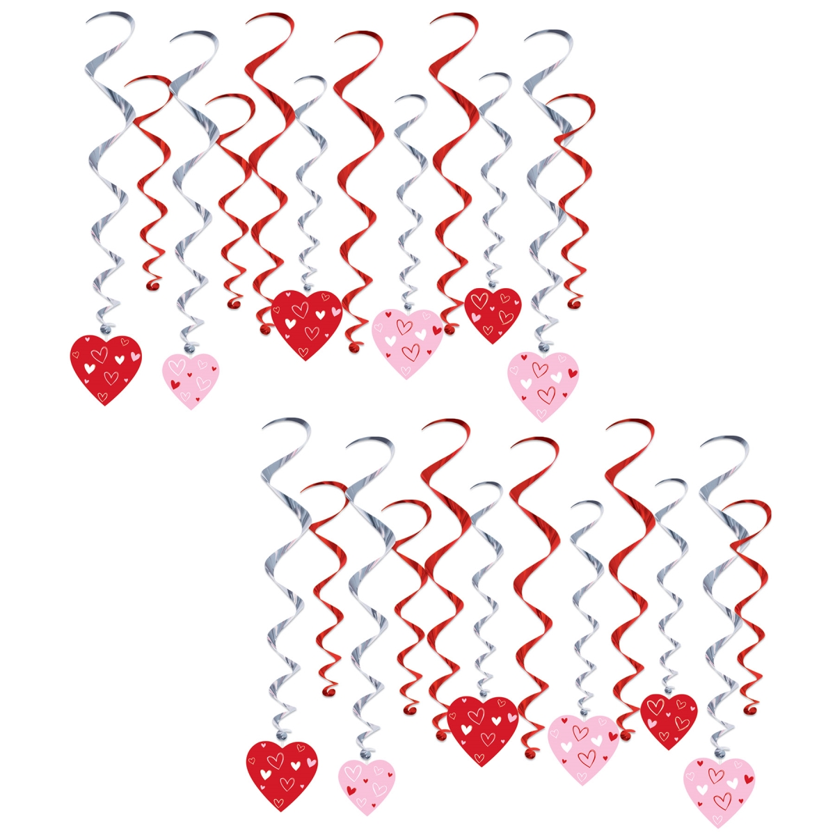 Picture of Beistle 77156 Valentines Day Heart Whirls