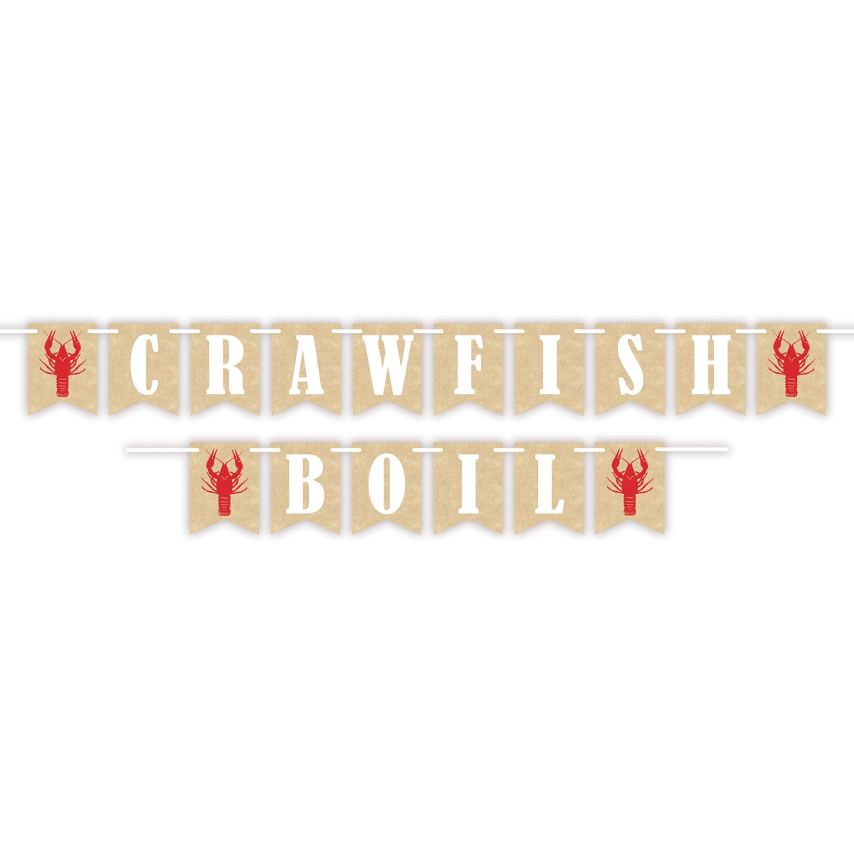 Picture of Beistle 56077 6 x 7 ft. 6 in. Crawfish Boil Party Streamer