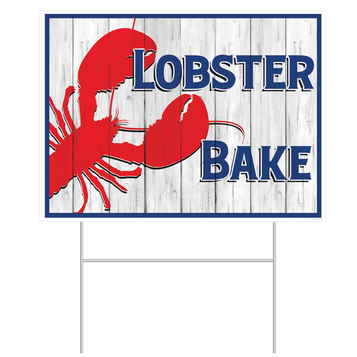 Picture of Beistle 56079 Plastic Lobster Bake Yard Sign