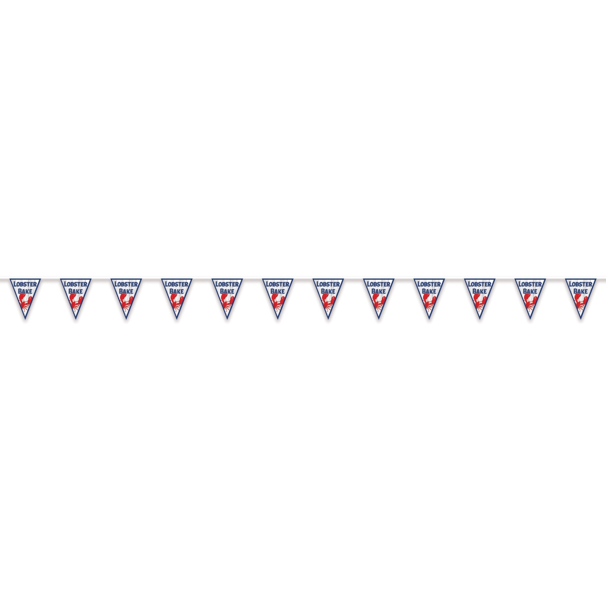 Beistle 56080 9 x 10 ft. 9 in. Lobster Bake Pennant Banner