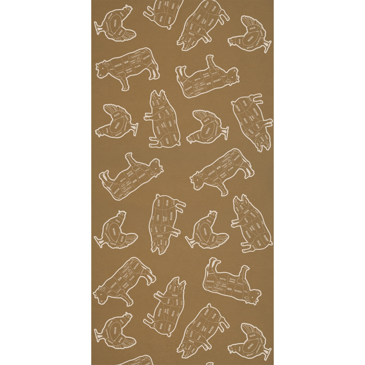 Beistle 56081 BBQ Kraft Paper Table Roll