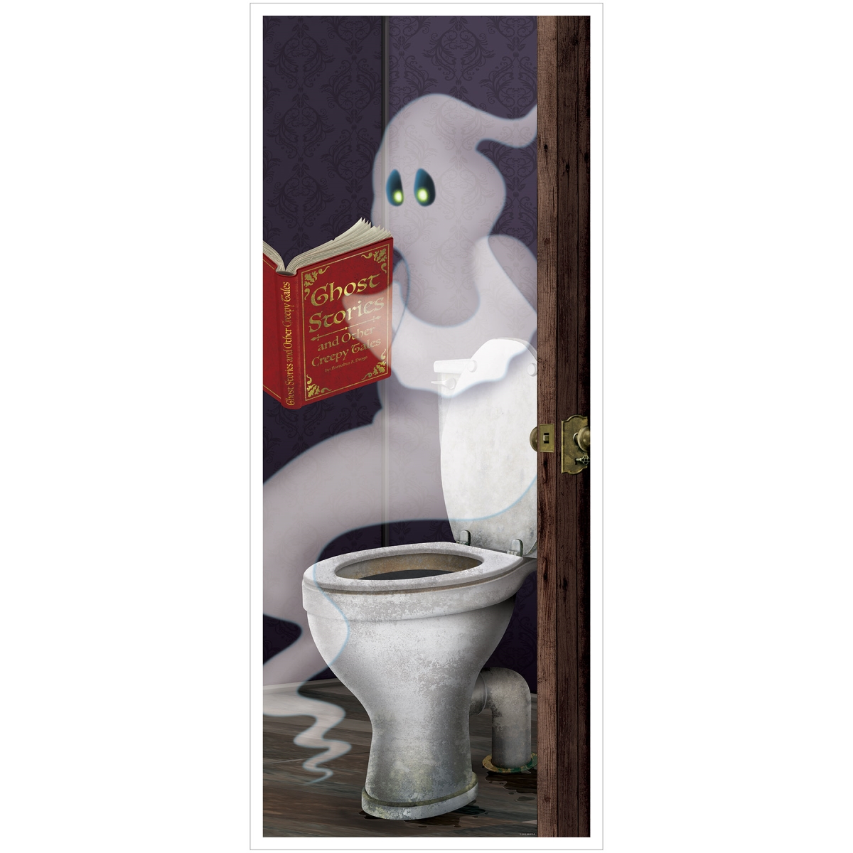 Picture of Beistle 491 Ghost Restroom Door Cover