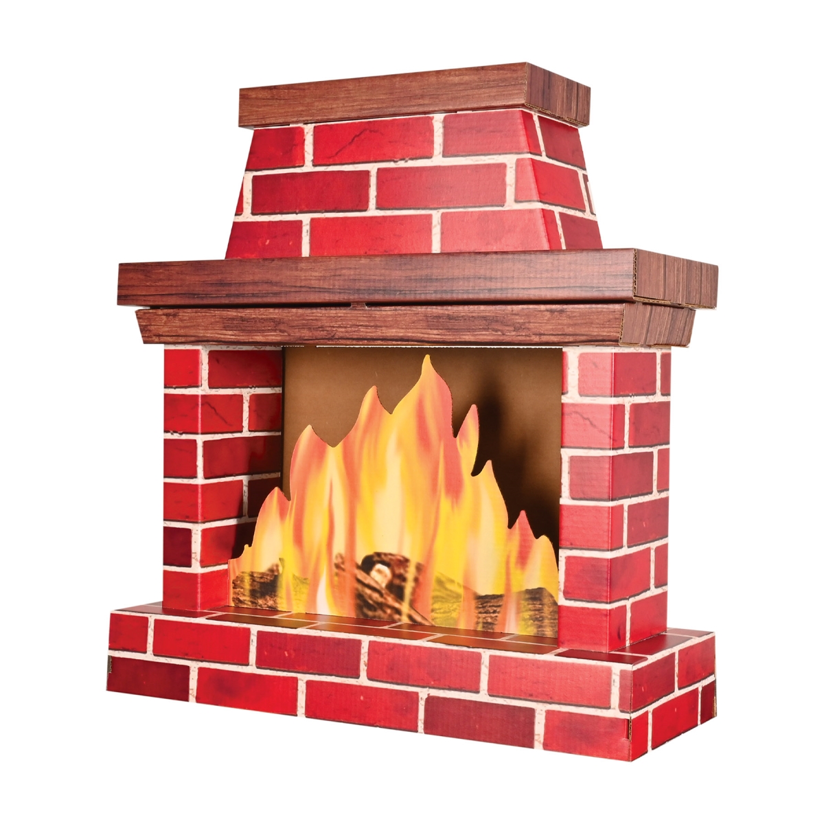 Picture of Beistle 20826 29.25 x 26.75 in. 3-D Fireplace Prop for Party Supplies