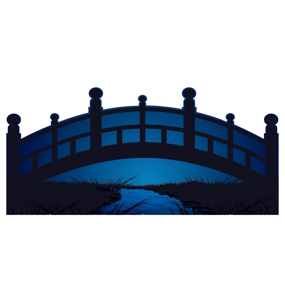 Picture of Beistle 56148 Starry Night Bridge Stand-Up