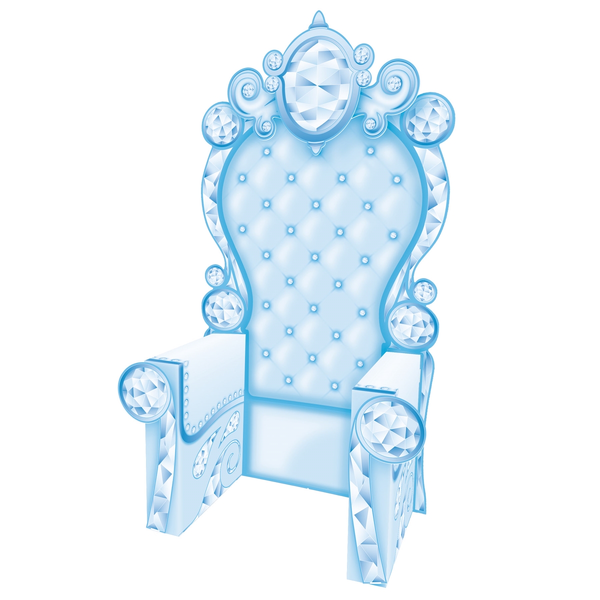 Picture of Beistle 56234 3-D Winter Wonderland Ice Crystal Throne Prop for Party Supplies - Pack of 4