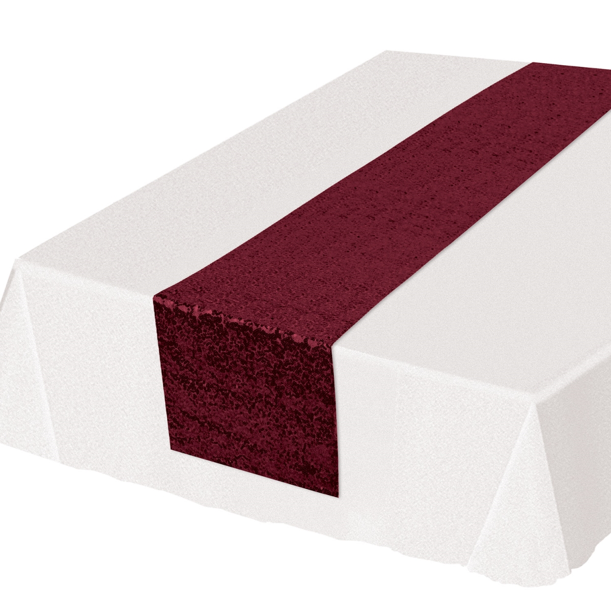Beistle 54111-BU Sequined Table Runner - Pack of 12