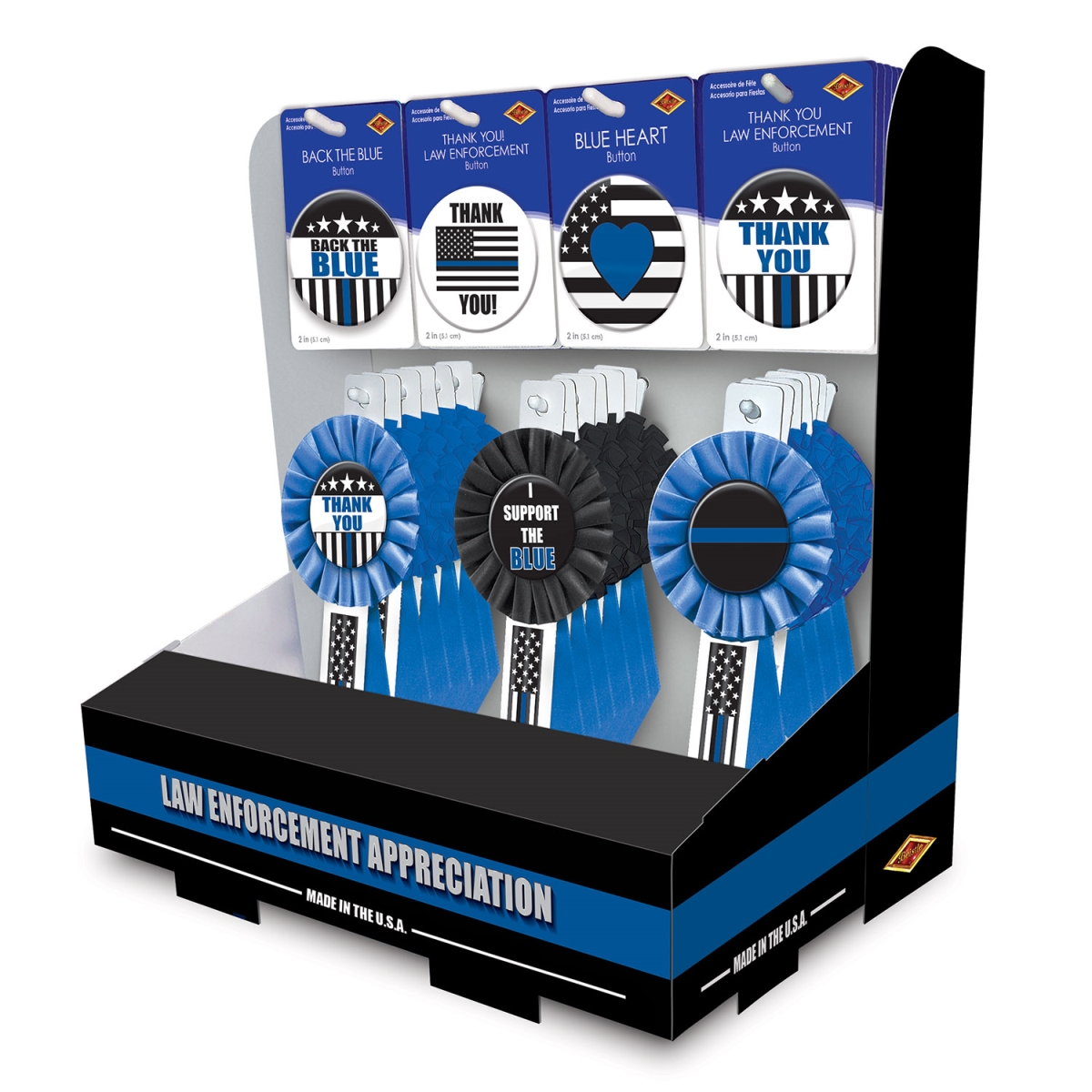 Picture of Beistle PRB7D-54LE Law Enforcement Counter Display - Pack of 12