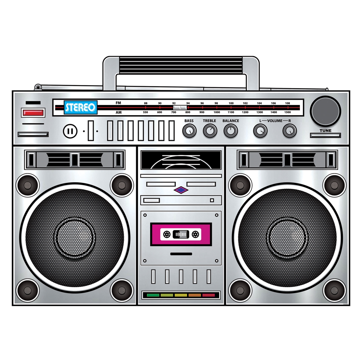 Picture of Beistle 56384 Boom Box Stand-Up - Pack of 12