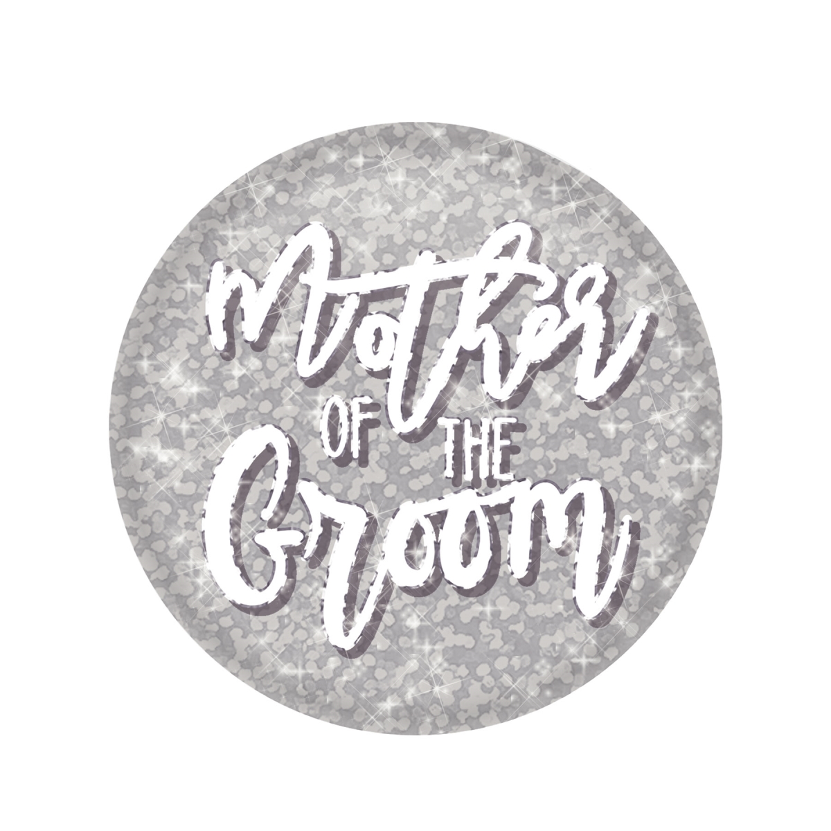 Beistle BT132 2 in. Mother of The Groom Button - Pack of 12