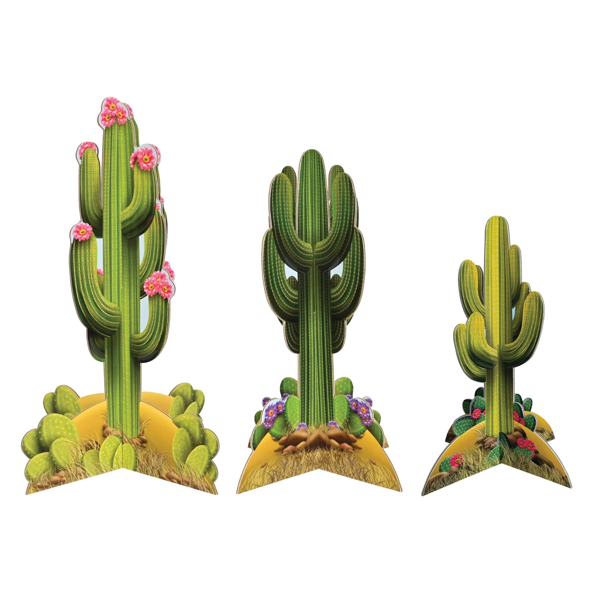 Picture of Beistle 56001 3-D Cactus Centerpieces - Pack of 12