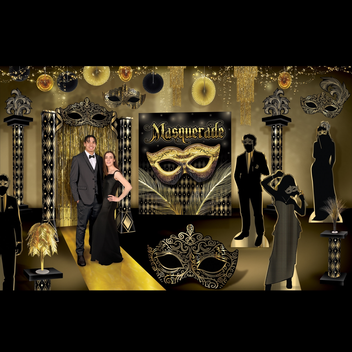 Picture of Beistle 56209 Masquerade Prom Kit - Pack of 12