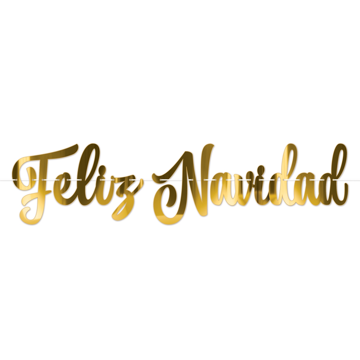 Picture of Beistle 22187 12 x 4 ft. 3 in. Foil Feliz Navidad Streamer - Pack of 12