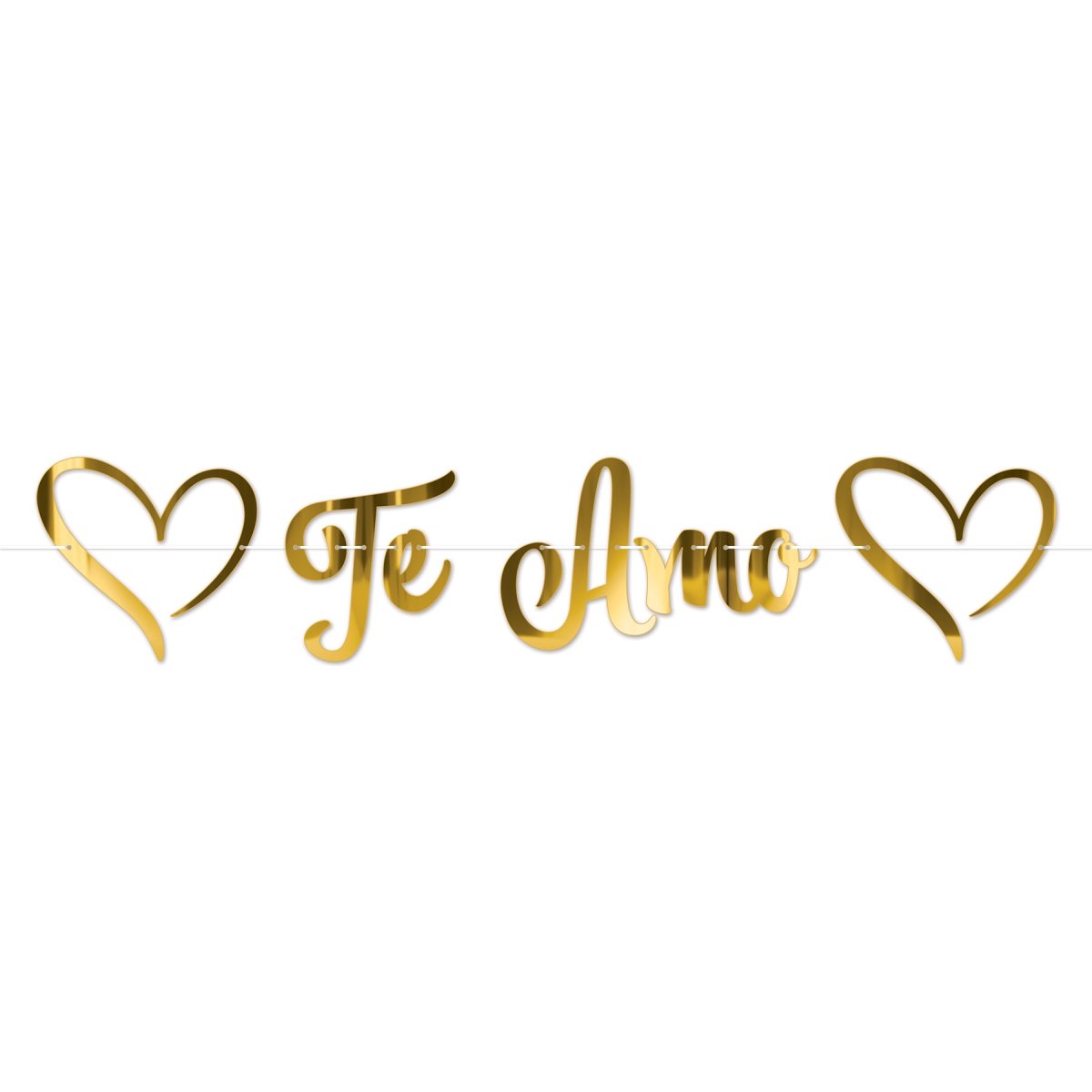 Picture of Beistle 77229 12 x 5 ft. 3 in. Foil Te Amo Streamer - Pack of 12