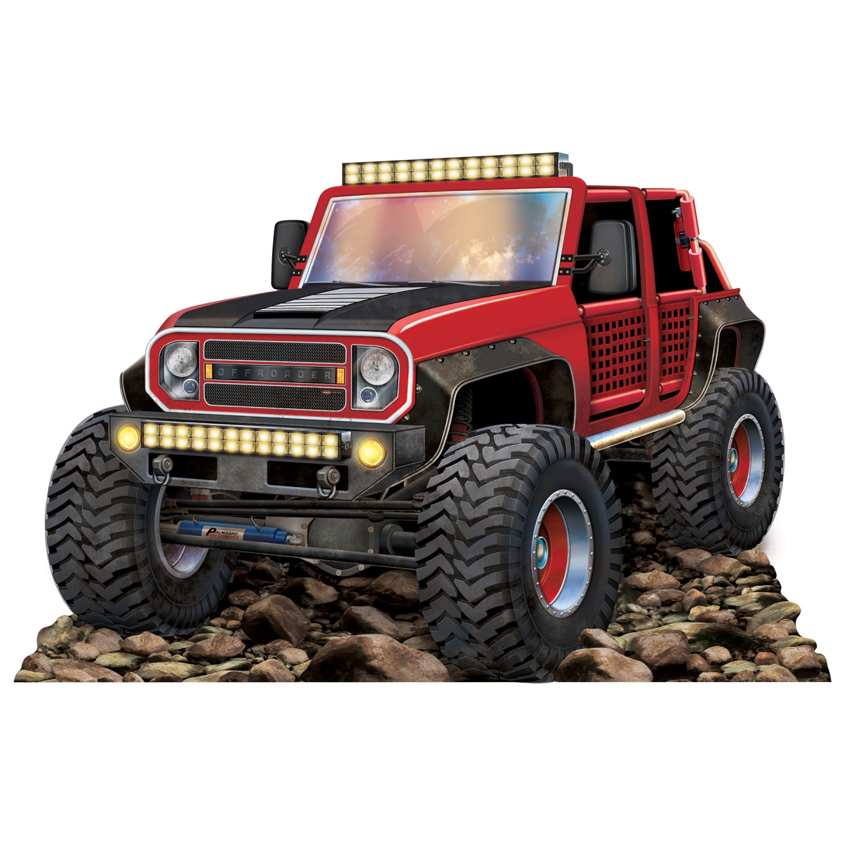 Picture of Beistle 56442-R Off-Road Truck Stand-Up - Pack of 12