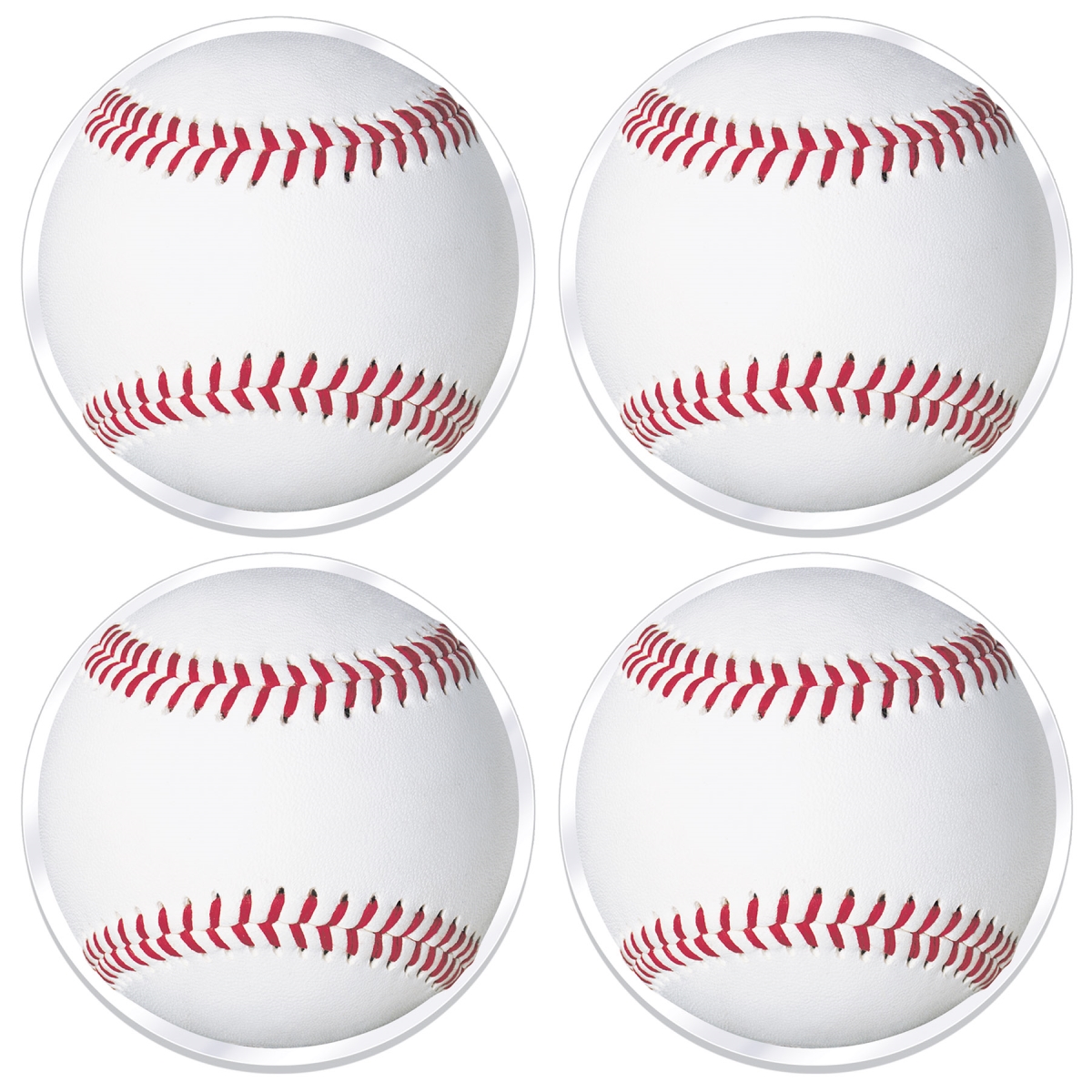 Beistle 56389 Plastic Baseball Placemats - Pack of 12