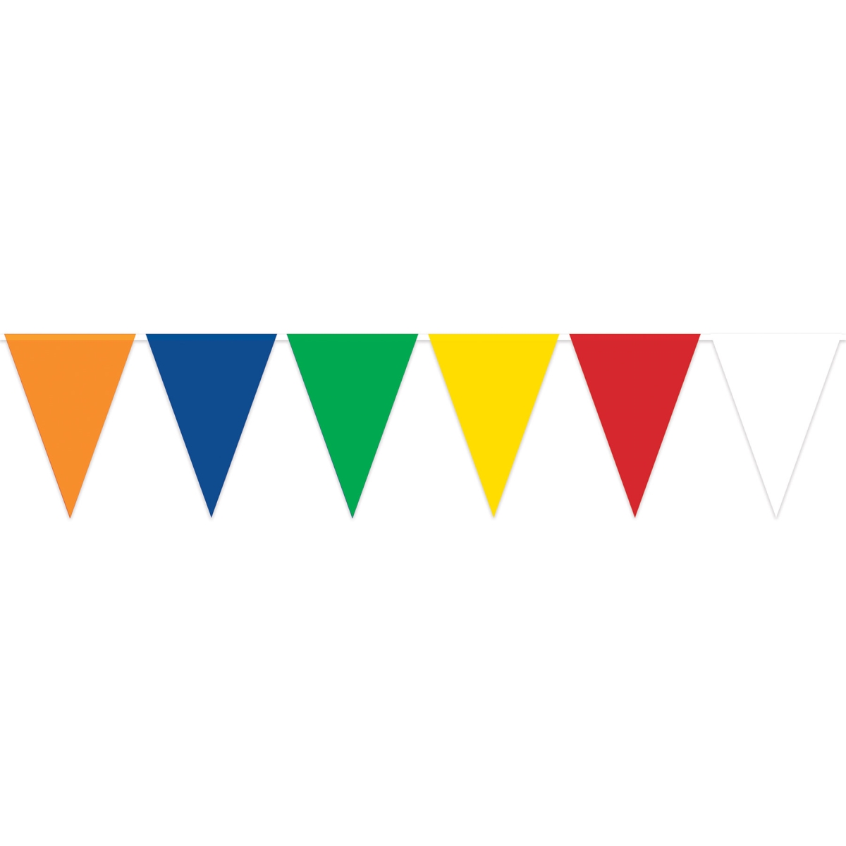 Beistle 56420-MC 28 x 25 ft. Oversized Pennant Banner, Multi Color - Pack of 12