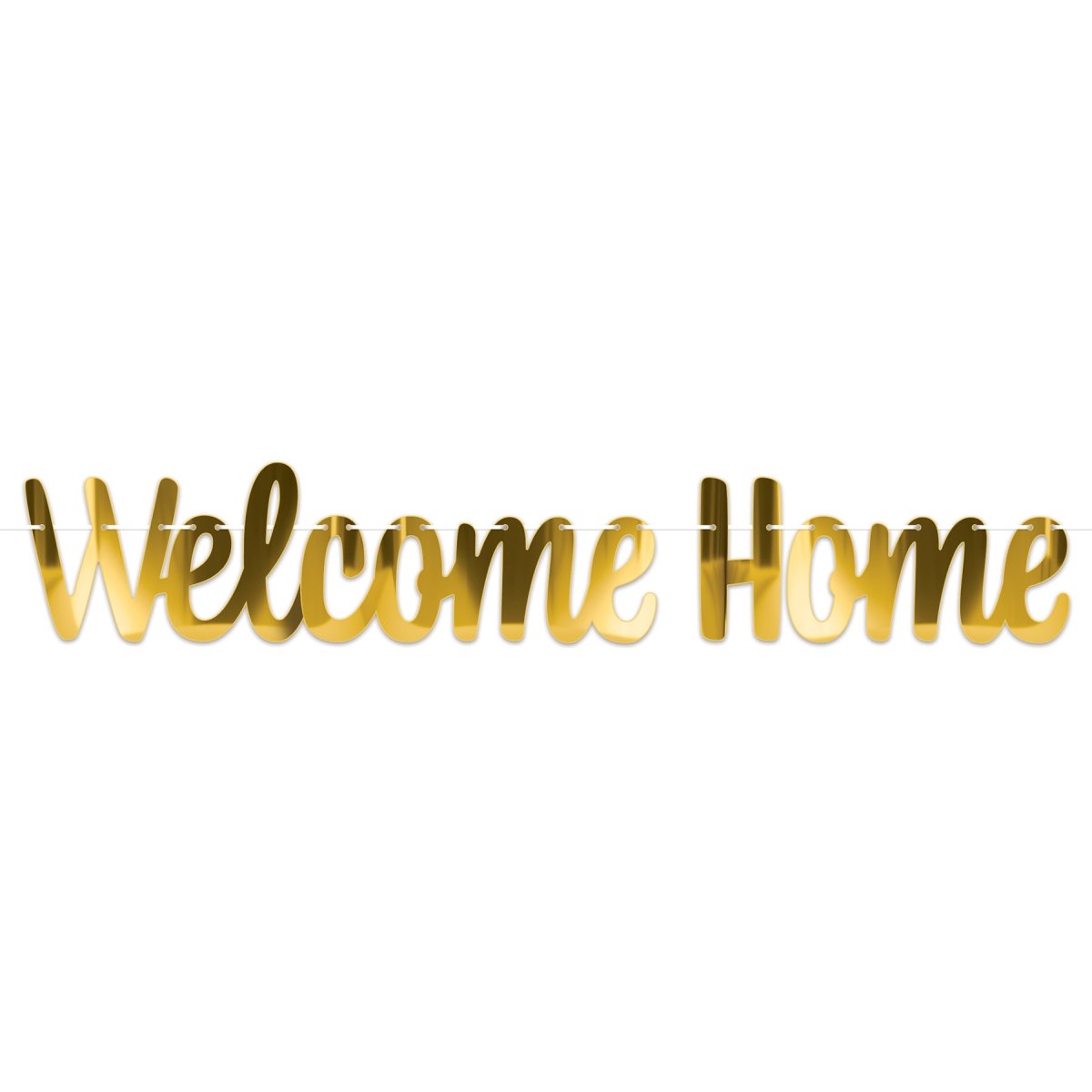 Picture of Beistle 56435 6 x 4 ft. Foil Welcome Home Streamer - Pack of 12