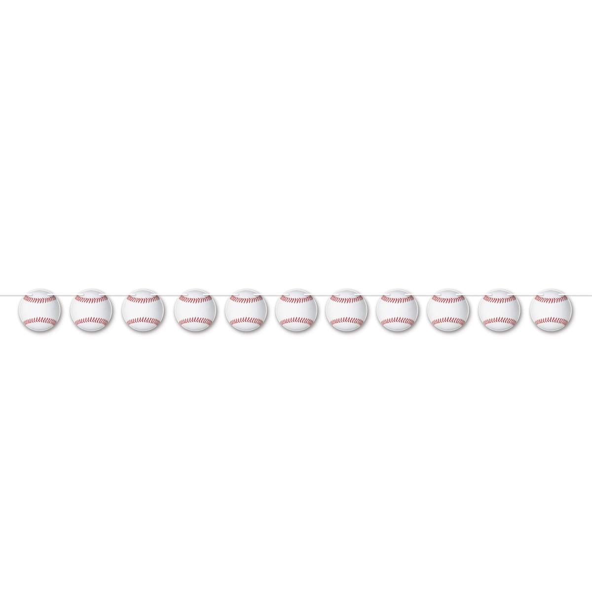 Picture of Beistle 56407 5.5 x 6 ft. 3 in. Baseball Streamer for Party Decoration - Pack of 12