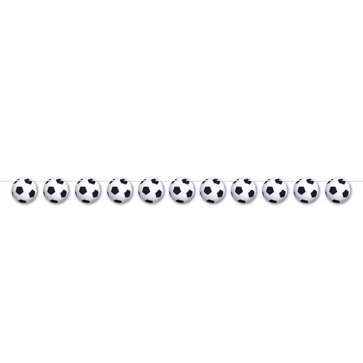 Picture of Beistle 56408 5.5 x 6 ft. 3 in. Soccer Ball Streamer - Pack of 12