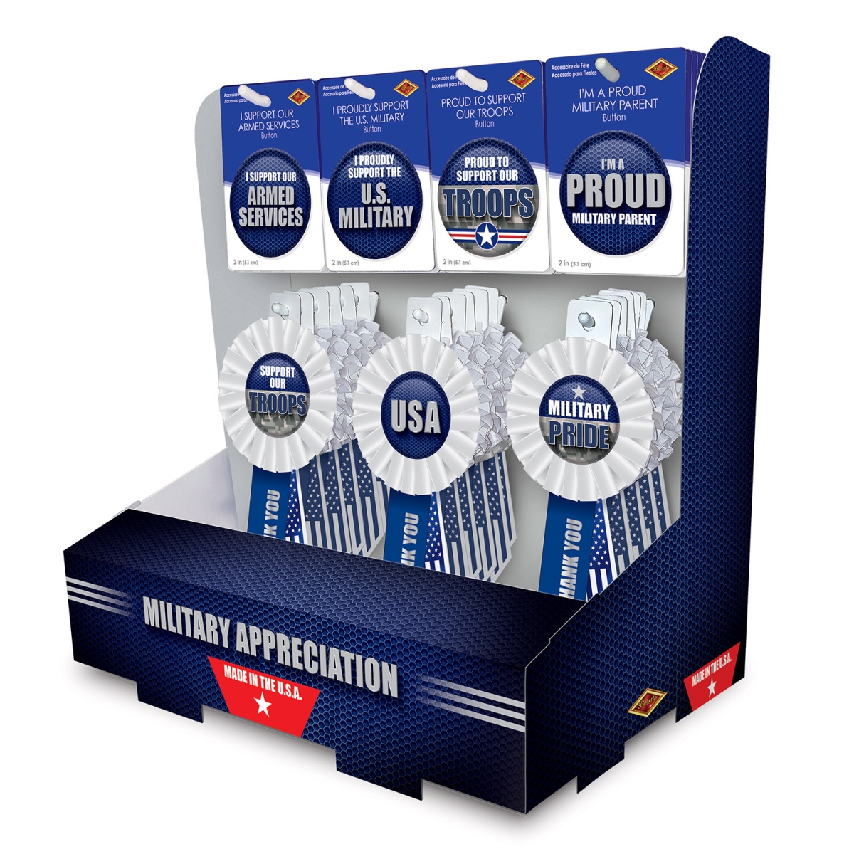 Picture of Beistle PRB7D-54AF Military Appreciation Counter Display - Pack of 12