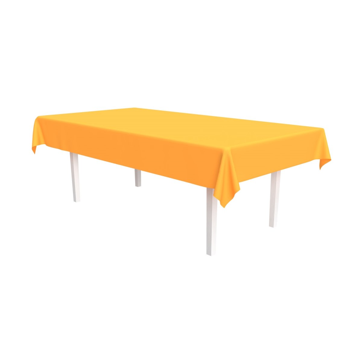 Picture of Beistle 56411-NO 54 x 108 in. Plastic Rectangular Table Cover&#44; Neon Orange - Pack of 12
