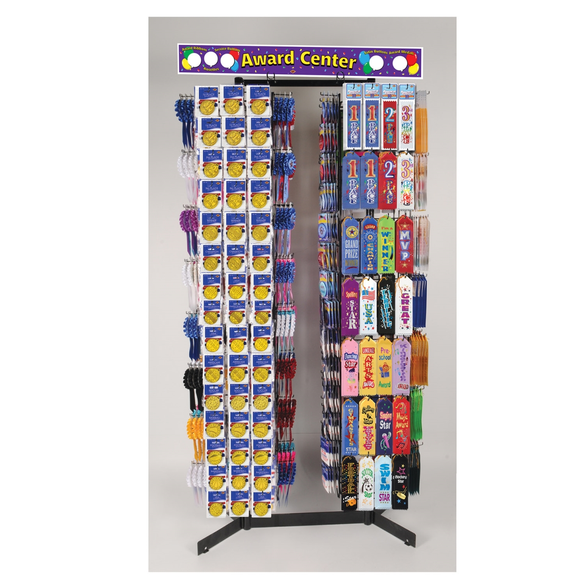 Picture of Beistle AC36D-1290 Double Spinner Rack Party Kit&#44; Assorted Color - 1290 Piece - Pack of 12