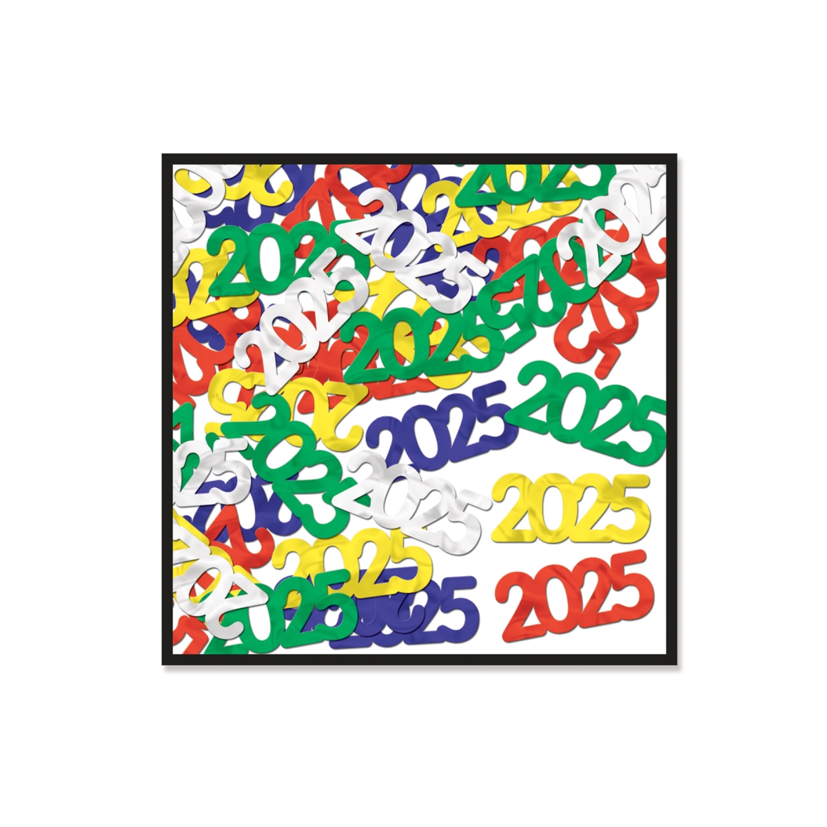 Picture of Beistle 50674-25 Fanci-Fetti 2025 Silhouettes - Pack of 12
