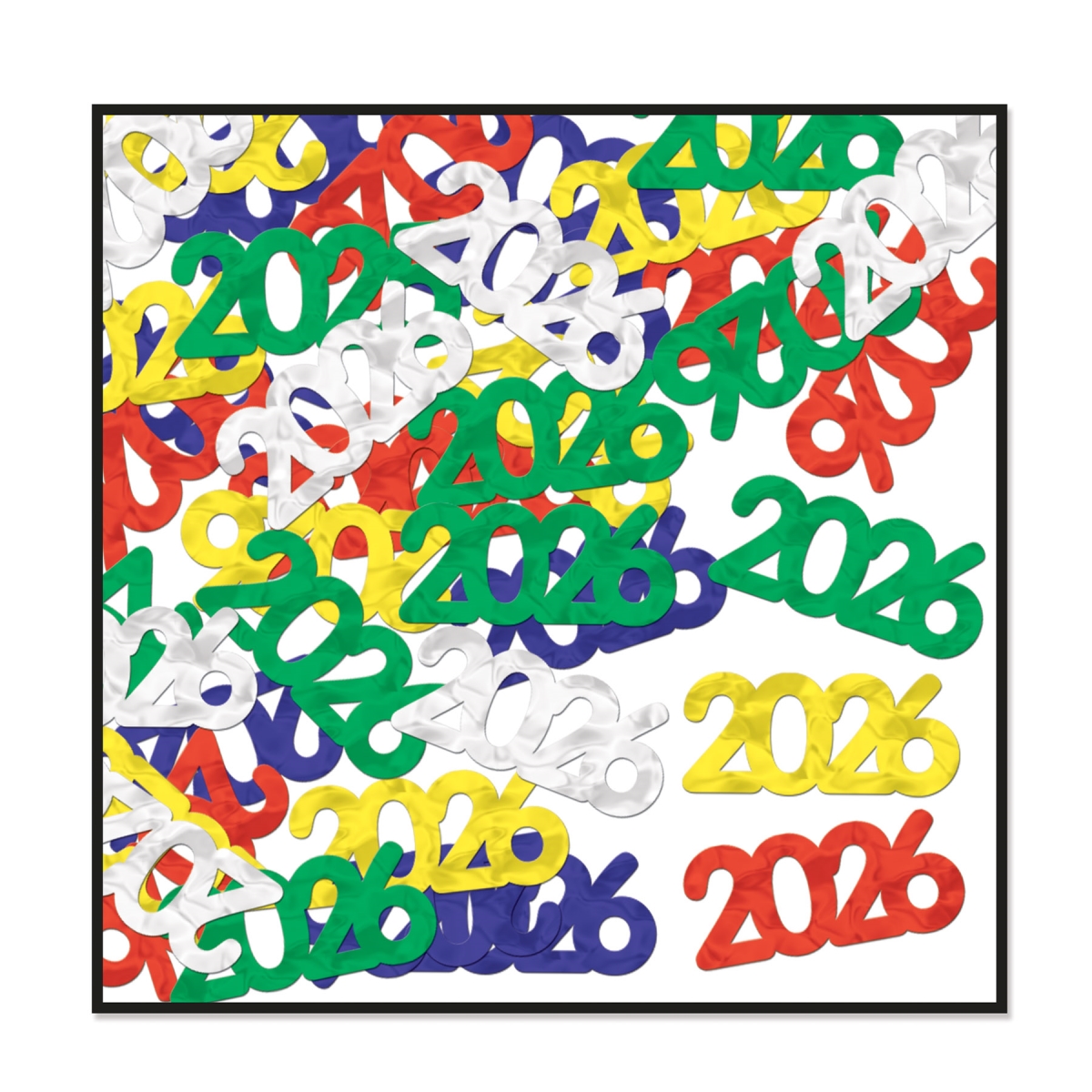 Picture of Beistle 50674-26 Fanci-Fetti 2026 Silhouettes Party Decoration&#44; Multi Color - Pack of 12