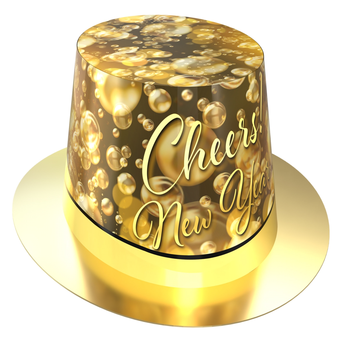 Picture of Beistle 88911-25 Champagne Year Hi-Hat - Pack of 12