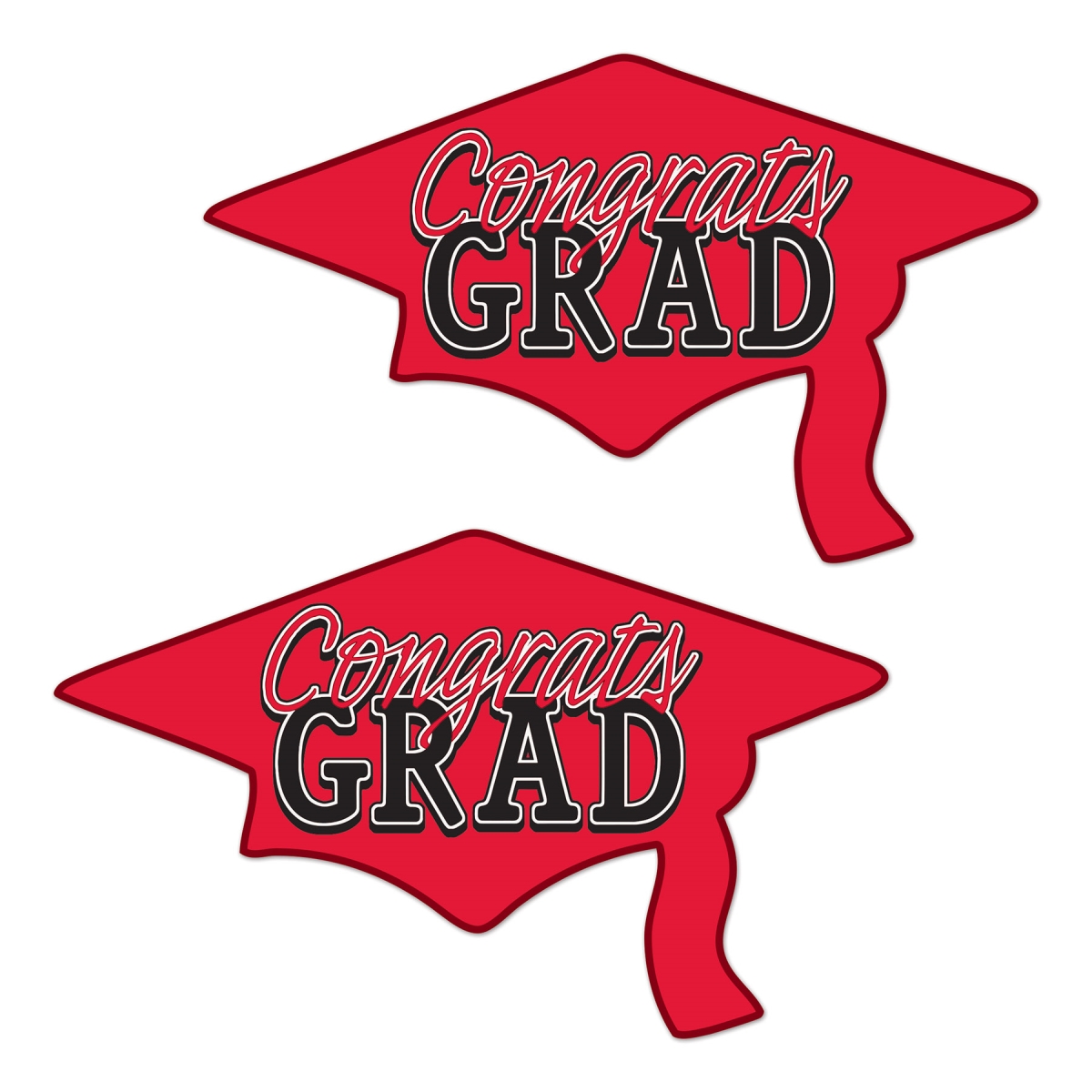Picture of Beistle 56453-R Congrats Grad Cutouts - Pack of 12