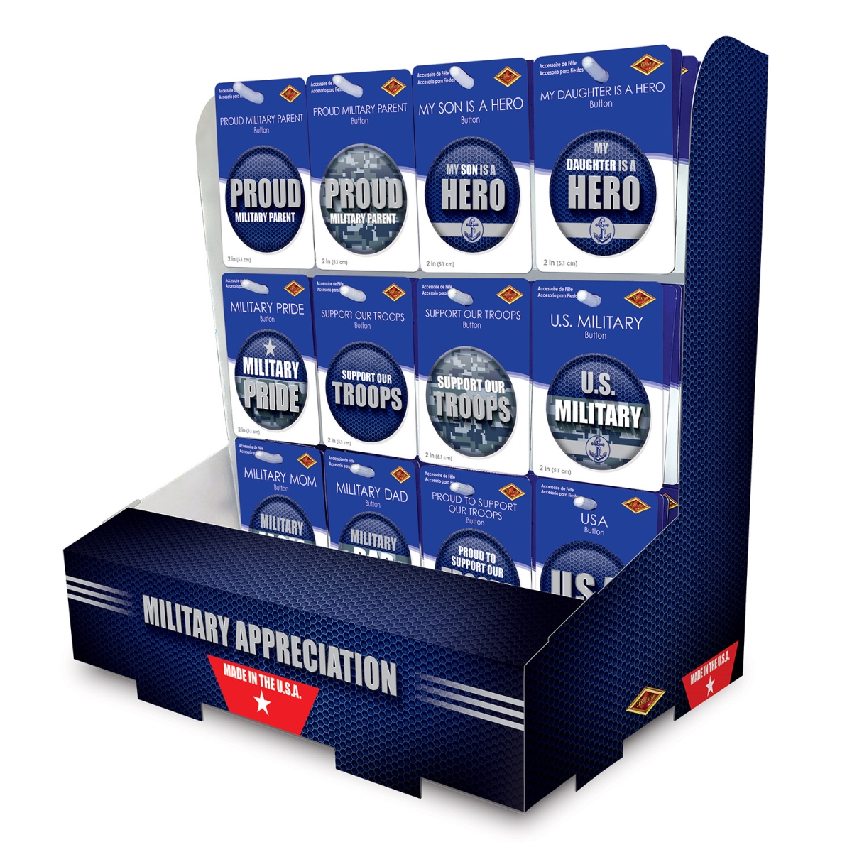 Picture of Beistle PB12D-108N Military Appreciation Counter Display - Pack of 12