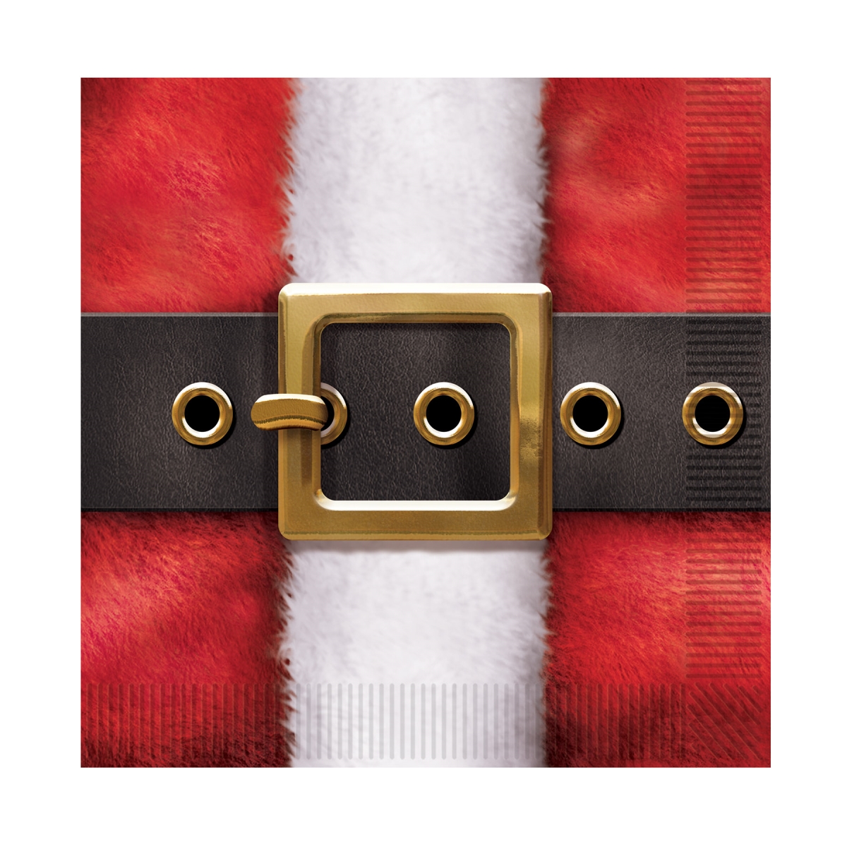 Picture of Beistle 20180 Santas Belt Buckle Luncheon Napkins - Pack of 12