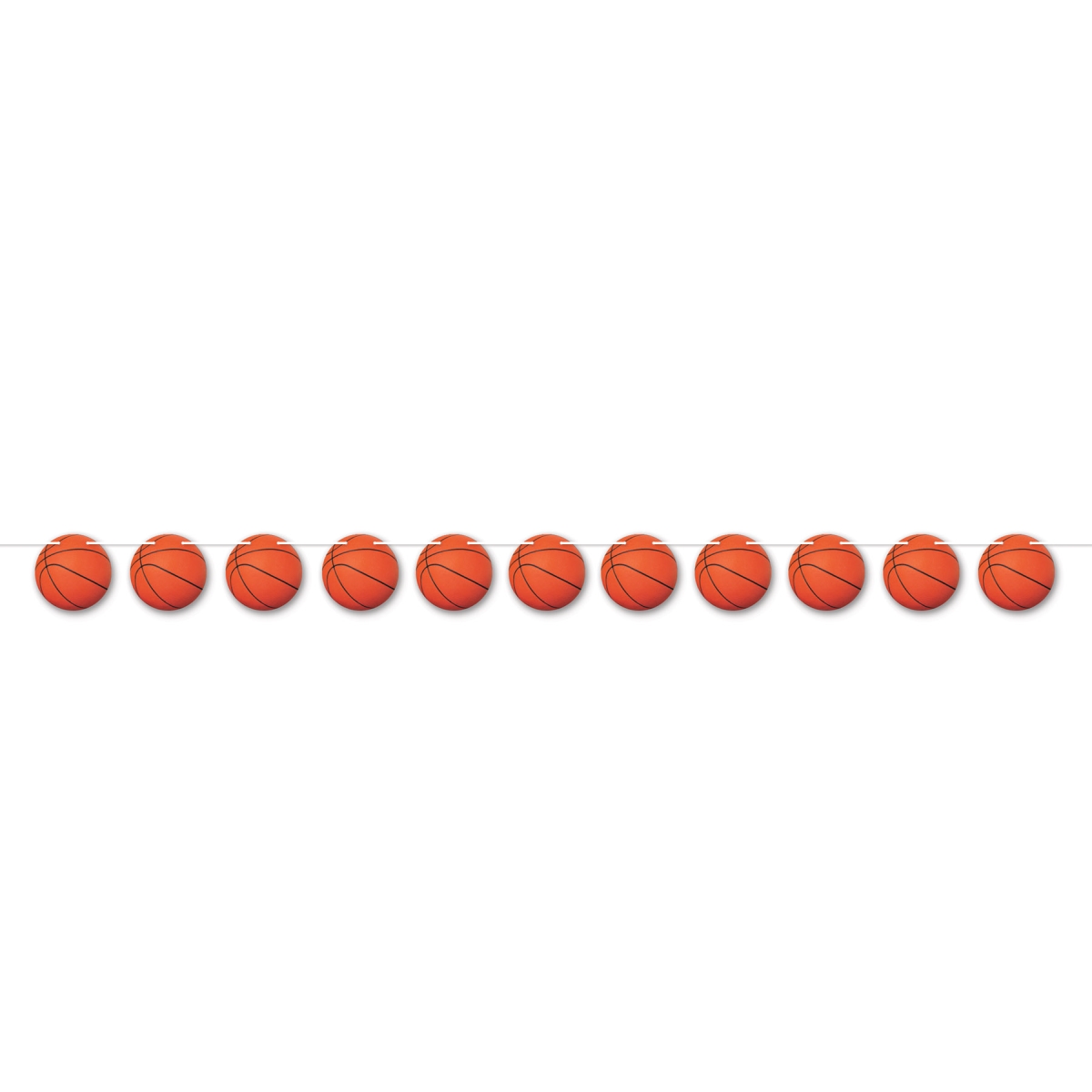 Picture of Beistle 56406 5.5 x 6 ft. 3 in. Basketball Streamer for Party Decoration - Pack of 12