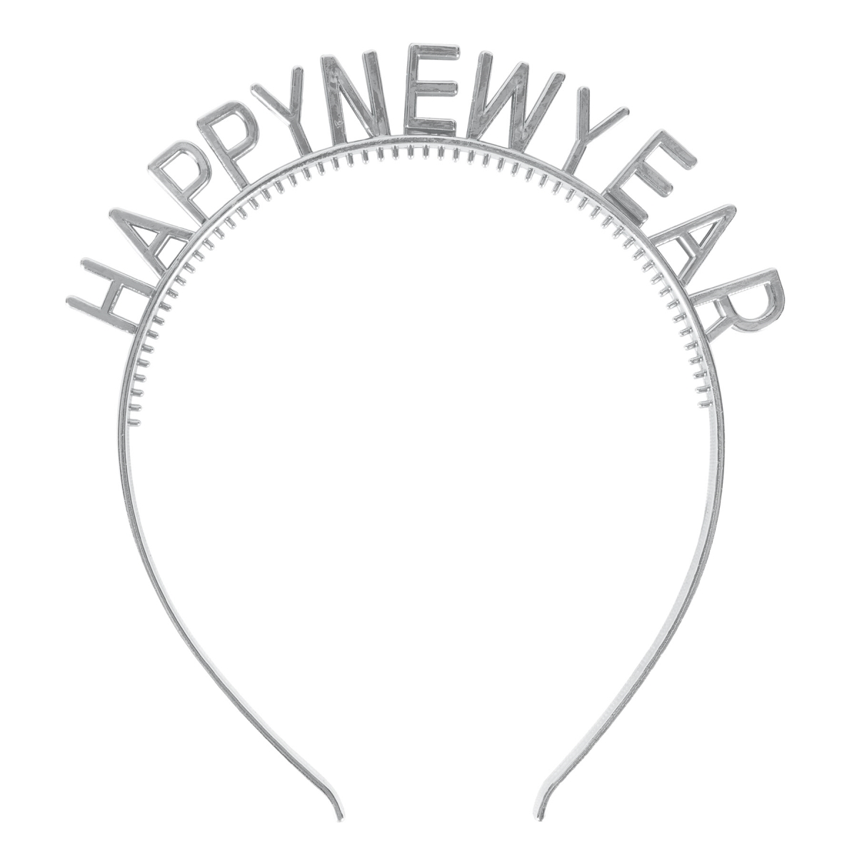 Picture of Beistle 88923-S Happy Year Headbands&#44; Silver - Pack of 12